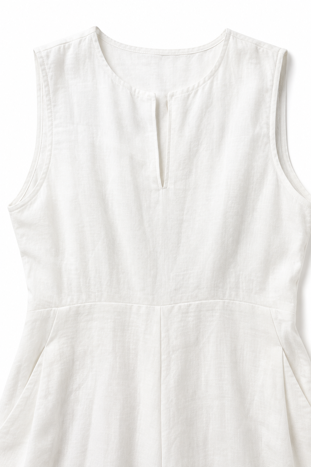 Wearby – Wide-Leg V-Neck Linen Look Jumpsuit
