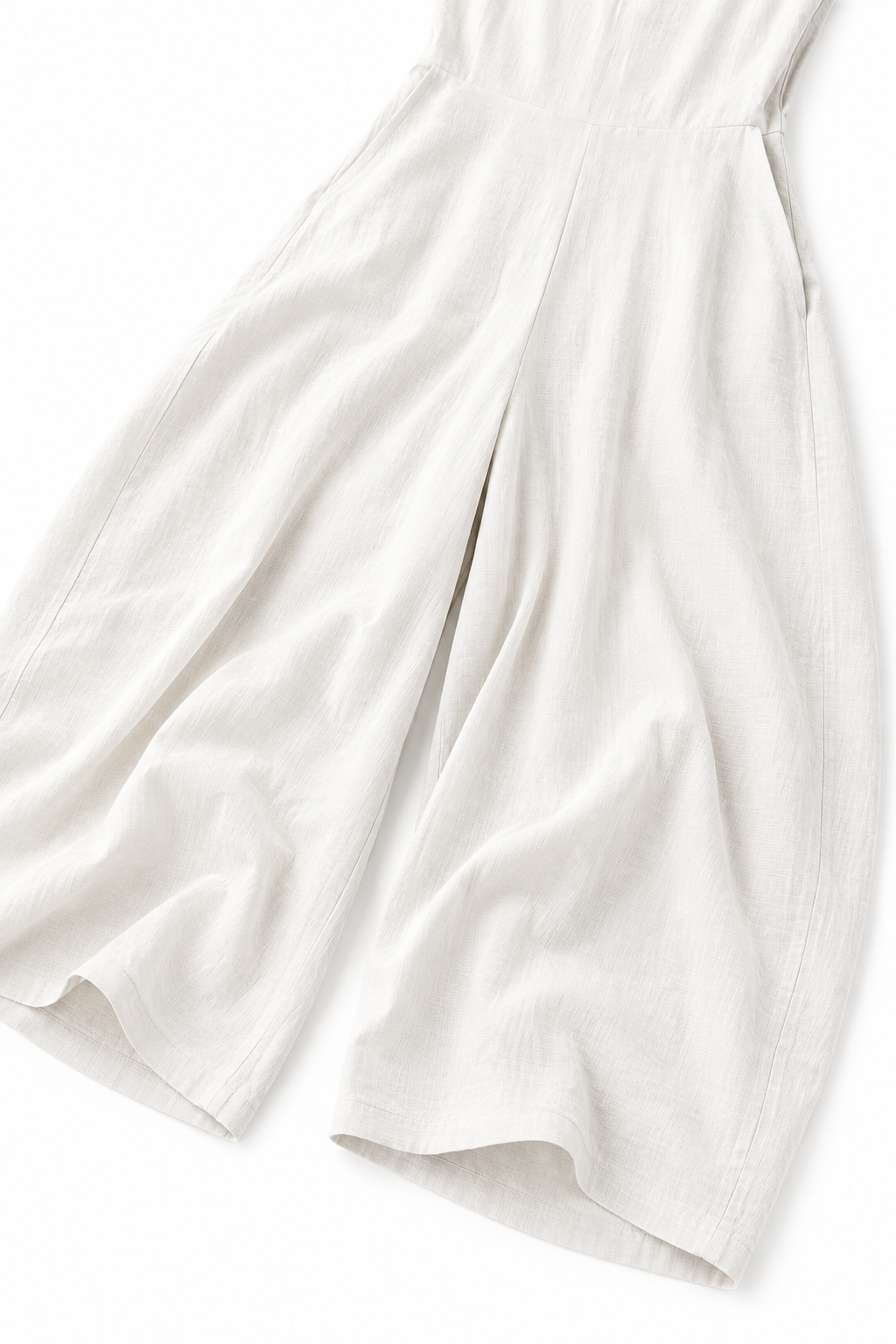 Wearby – Wide-Leg V-Neck Linen Look Jumpsuit