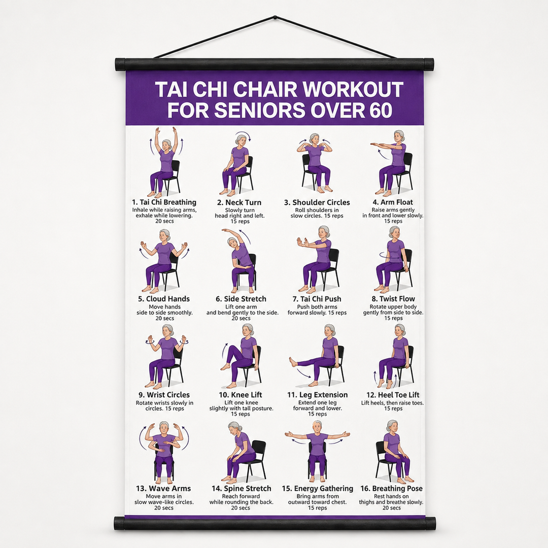 Steadwell – Seated And Standing Tai Chi Wall Chart