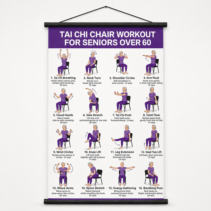 Steadwell – Seated And Standing Tai Chi Wall Chart