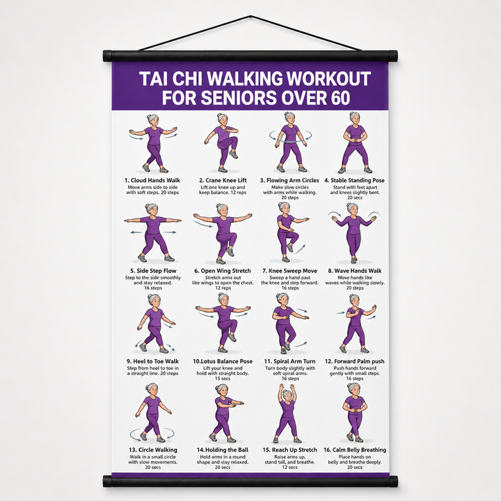 Steadwell – Seated And Standing Tai Chi Wall Chart