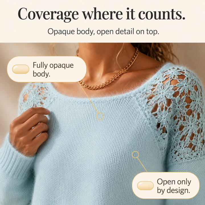 Wearbella – Lace-Knit Look Sweater That Looks Elevated, Not Plain