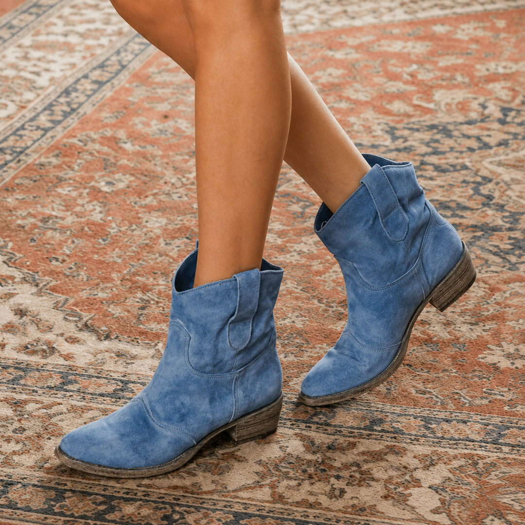 Charwell – Suede Western Ankle Boots