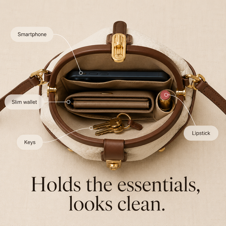 Cola™ – Two-Tone Leather Handbag for Day to Night