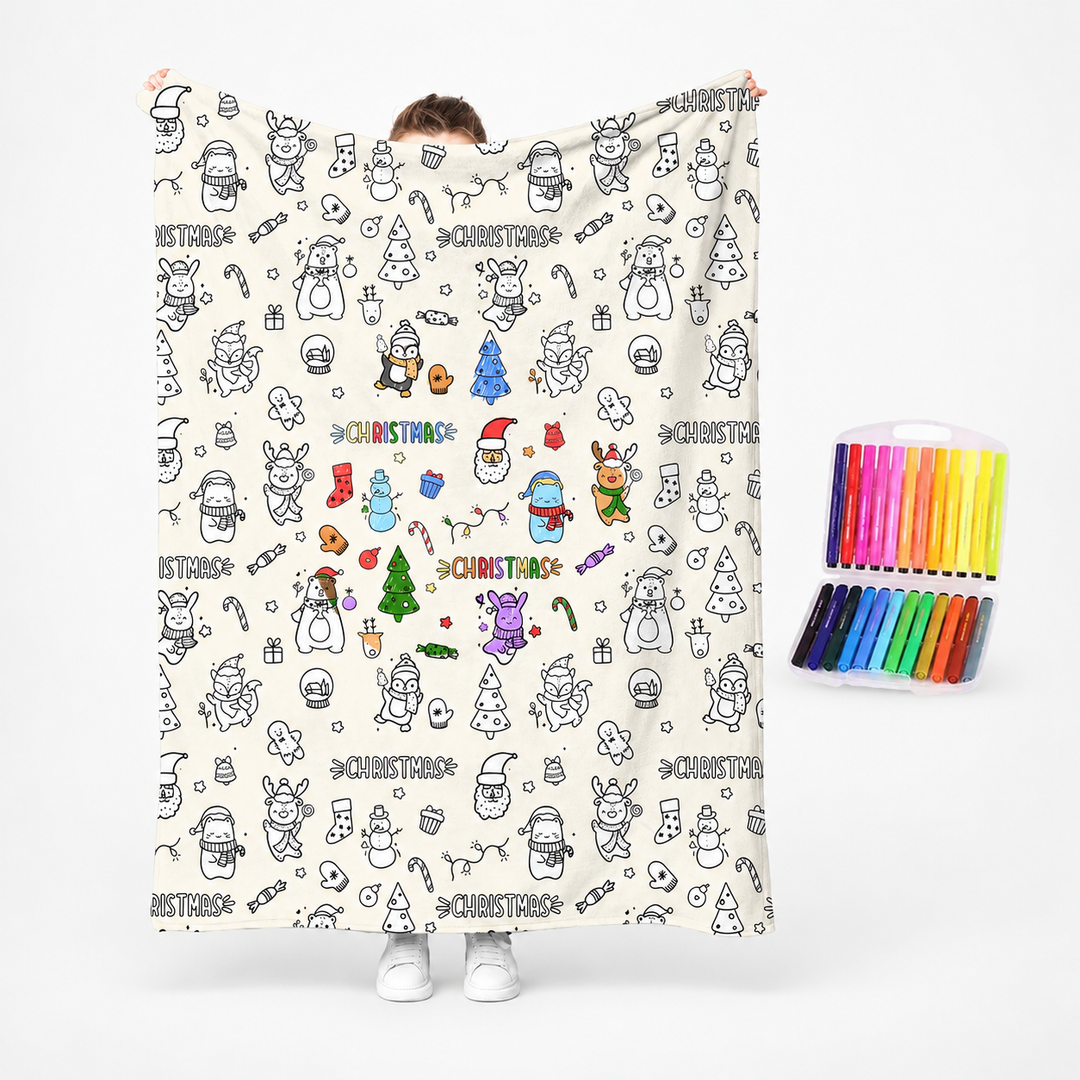 Blossomtabs – Color-Your-Own Kids Duvet Cover Set