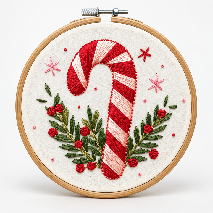 Snowglow – Pre-Printed Snowy Village Embroidery Kit
