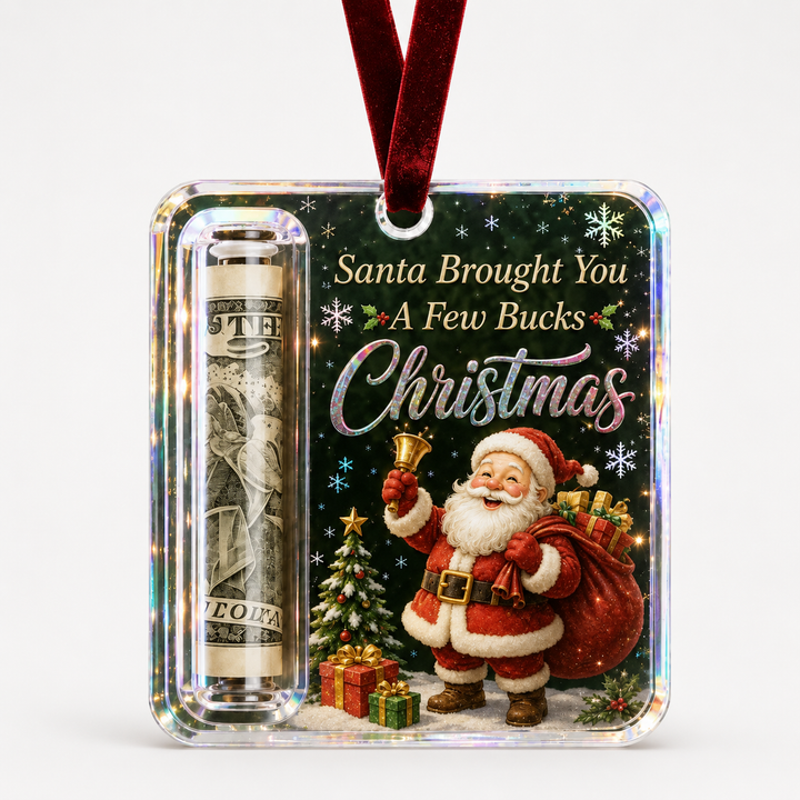 Giftwell – Clear Cash Reveal Christmas Ornament