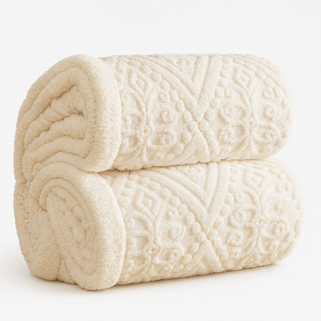 Velunna – Double-Sided Embossed Textured Throw Blanket