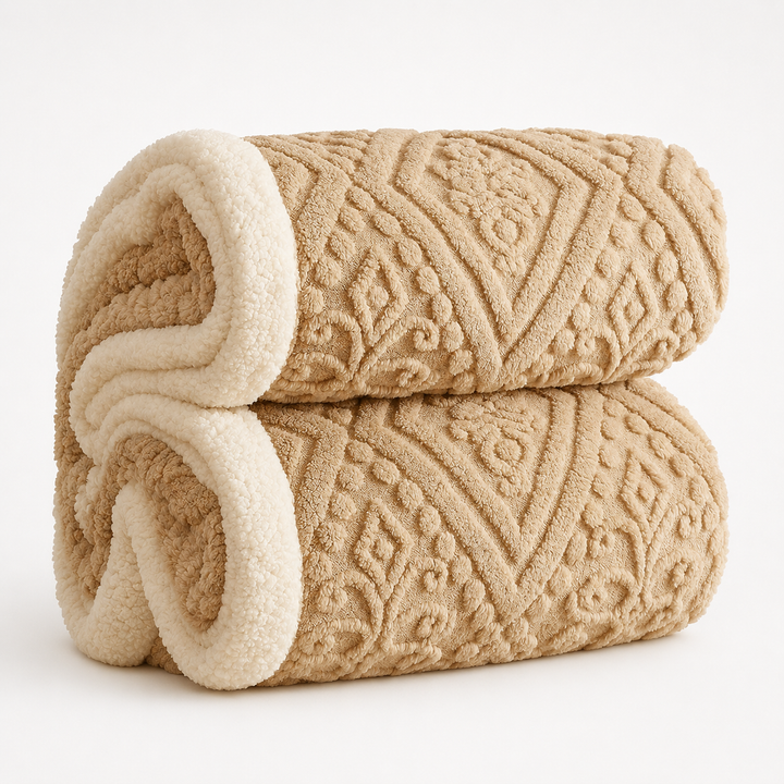 Velunna – Double-Sided Embossed Textured Throw Blanket