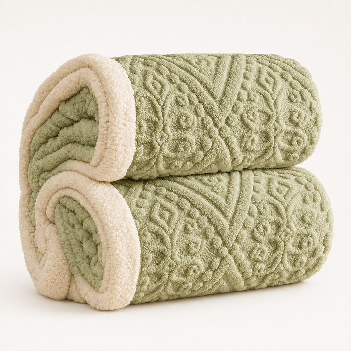Velunna – Double-Sided Embossed Textured Throw Blanket