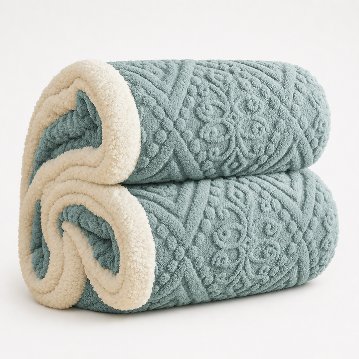 Velunna – Double-Sided Embossed Textured Throw Blanket