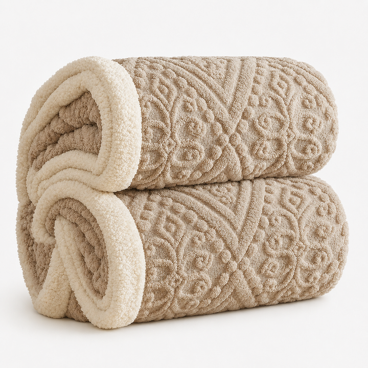 Velunna – Double-Sided Embossed Textured Throw Blanket