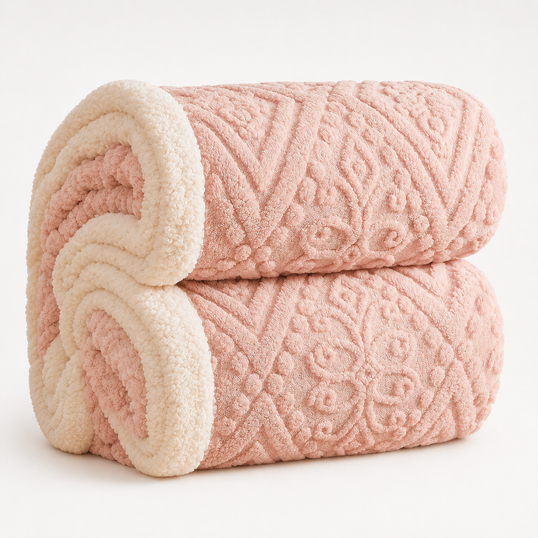 Velunna – Double-Sided Embossed Textured Throw Blanket