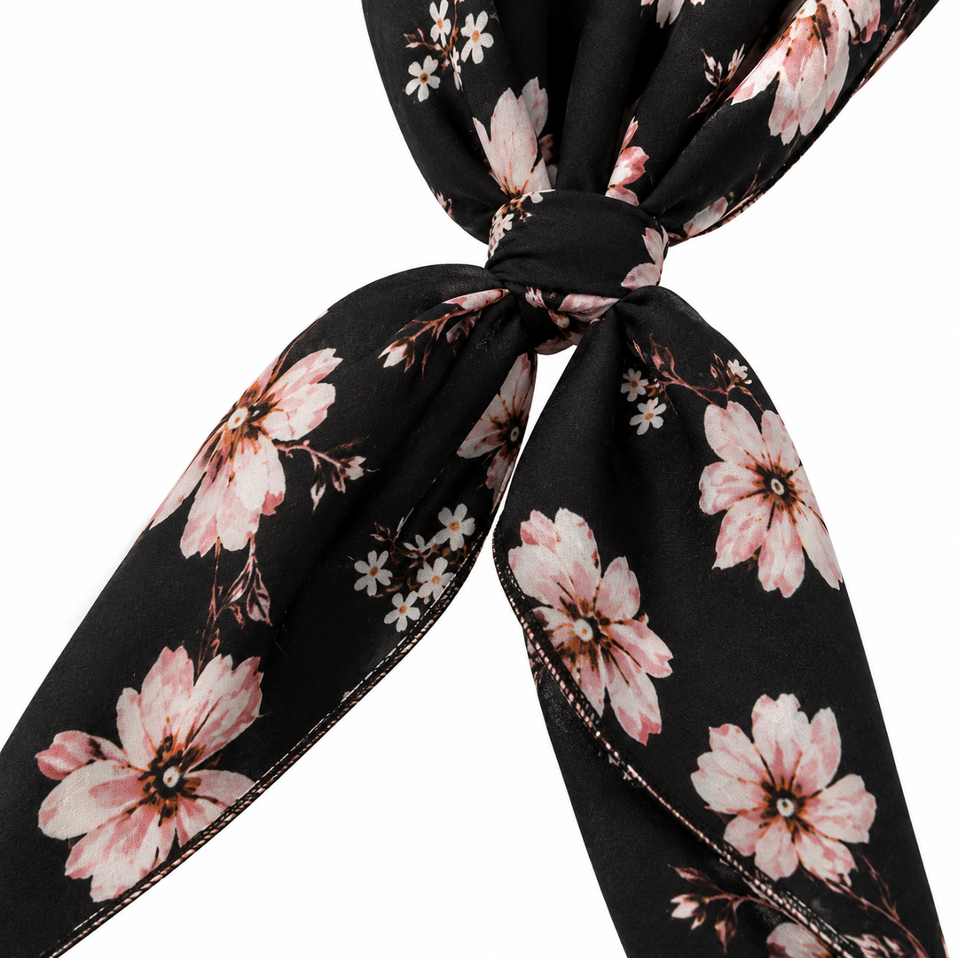 Florenza – Pre-Tied Floral Head Scarf Turban, Soft Elastic, 6 Prints