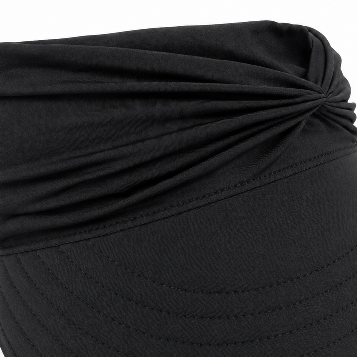 Solenza – Ruched UPF 50+ Sun Visor for Women, Packable Wide Brim