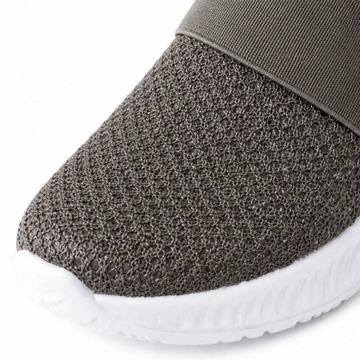 Stride & Soft – Women's Slip On Platform Mesh Sneakers, Breathable Non-Slip Mules