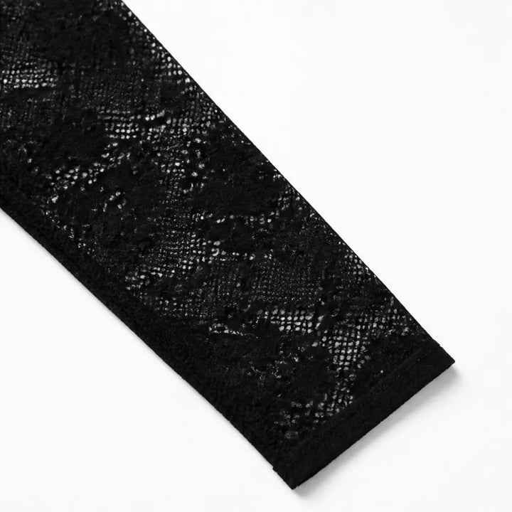 Noirella – Lace Sleeve A-Line Mini Dress for Curves