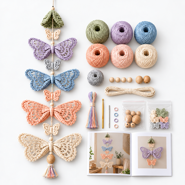 Bloomweave – Hummingbird And Flower Crochet Hanging Kit