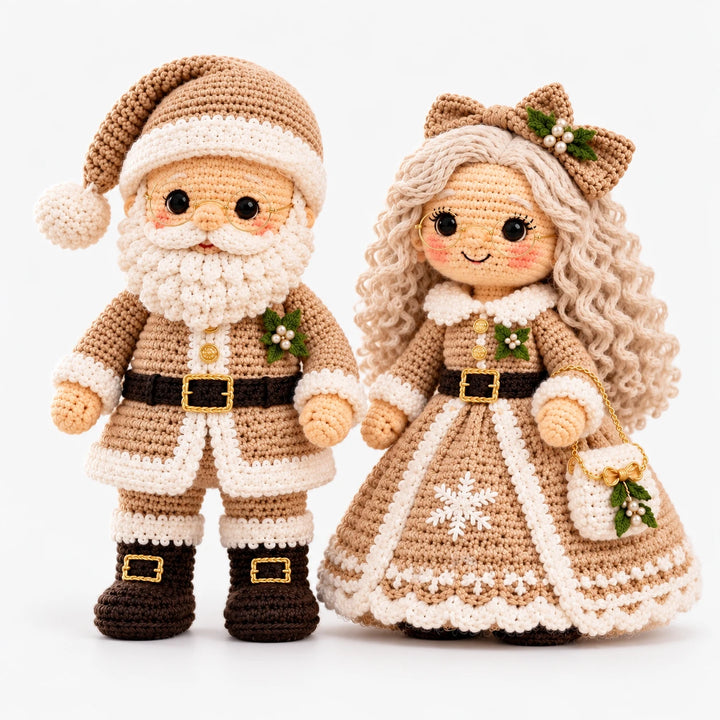 Claus & Co. – Santa And Mrs. Claus Crochet Dolls