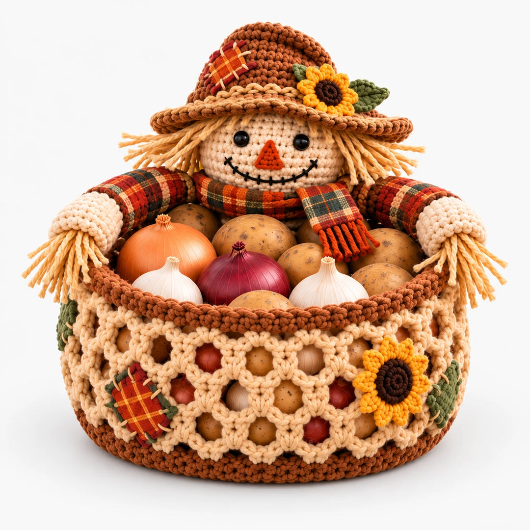 Harvest & Hue – Turkey-Shaped Crochet Basket Kit
