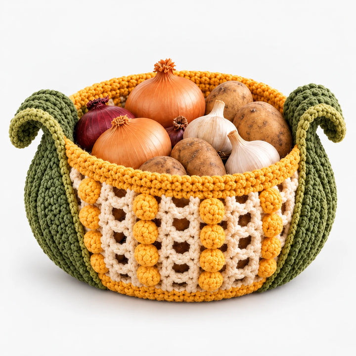 Harvest & Hue – Turkey-Shaped Crochet Basket Kit