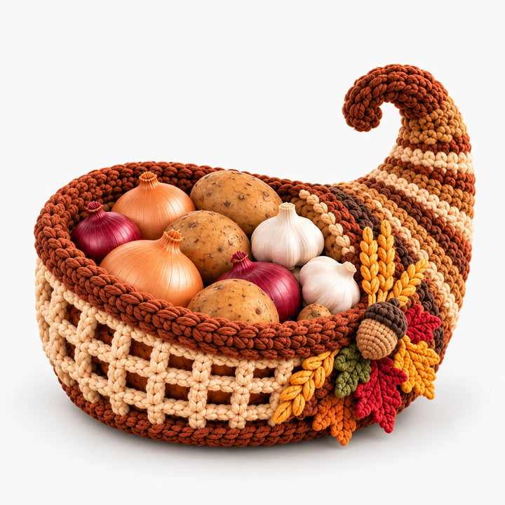 Harvest & Hue – Turkey-Shaped Crochet Basket Kit