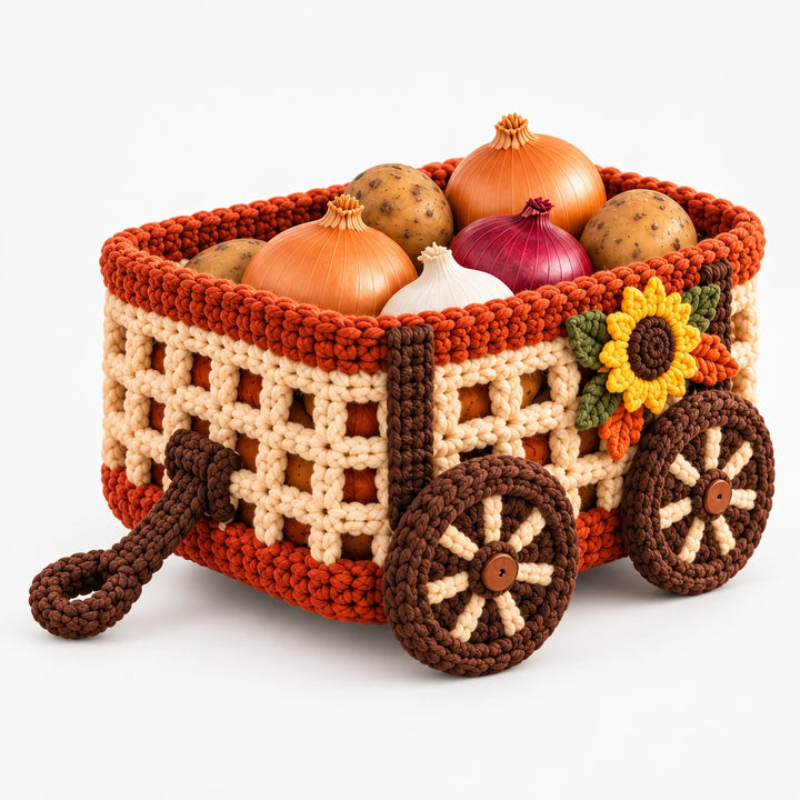 Harvest & Hue – Turkey-Shaped Crochet Basket Kit