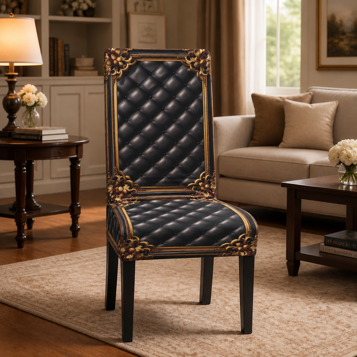 Chairistocrat – Baroque Print Stretch Dining Chair Cover
