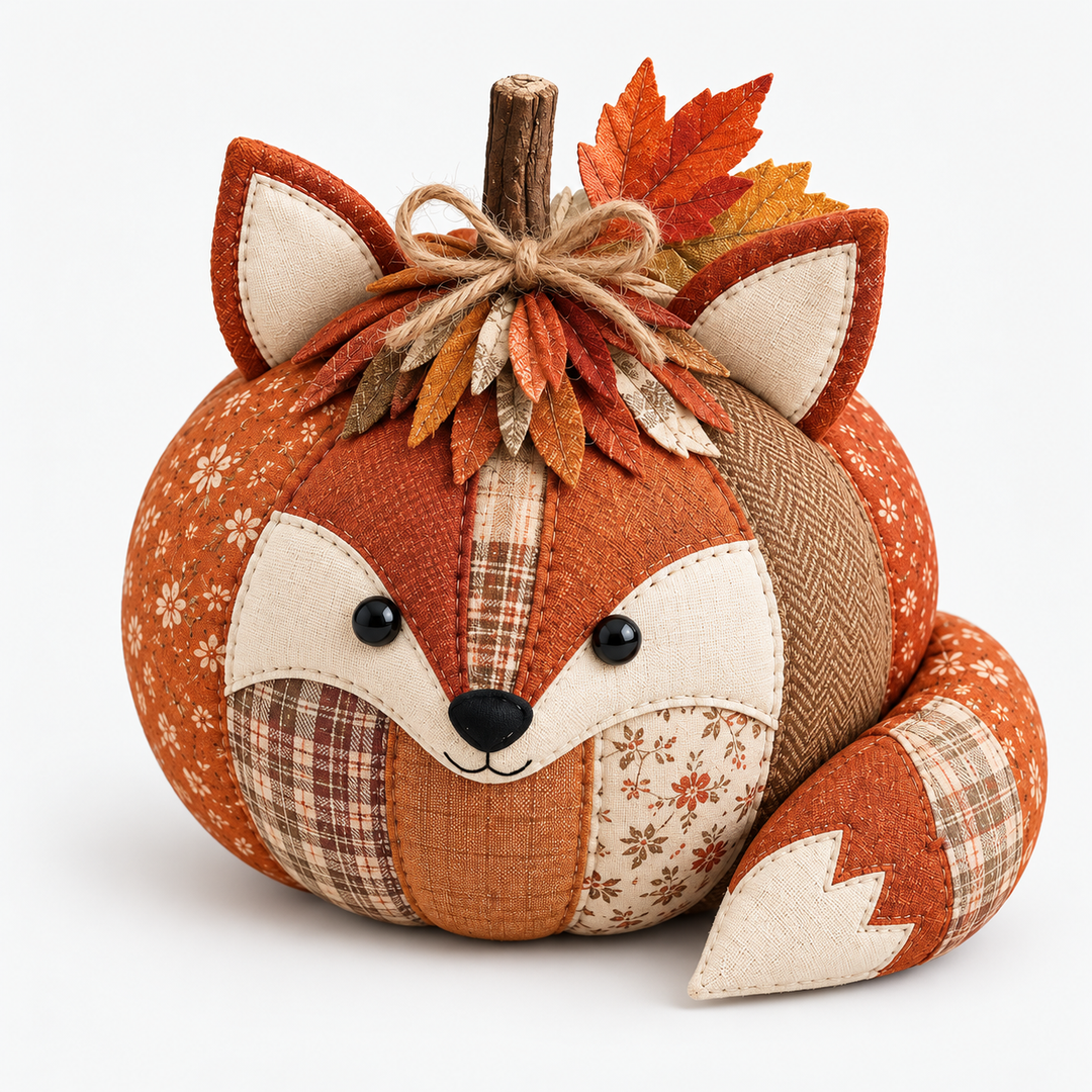 Cozykin – Patchwork Animal Pumpkin Sewing Kit