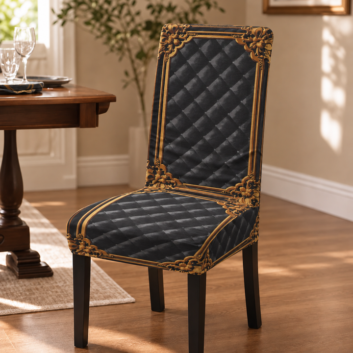 Chairistocrat – Baroque Print Stretch Dining Chair Cover