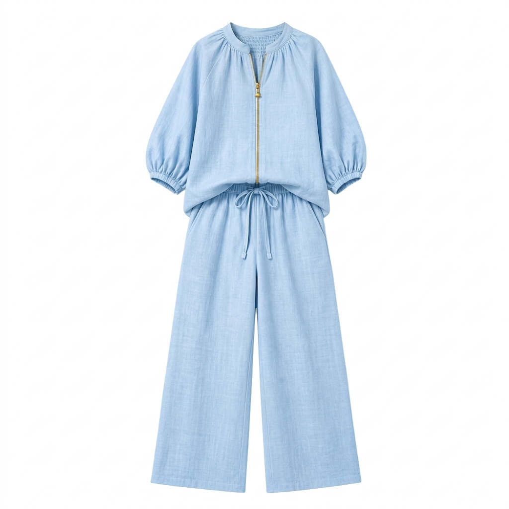Veluna™ – 2-Piece Set with Gold Zip