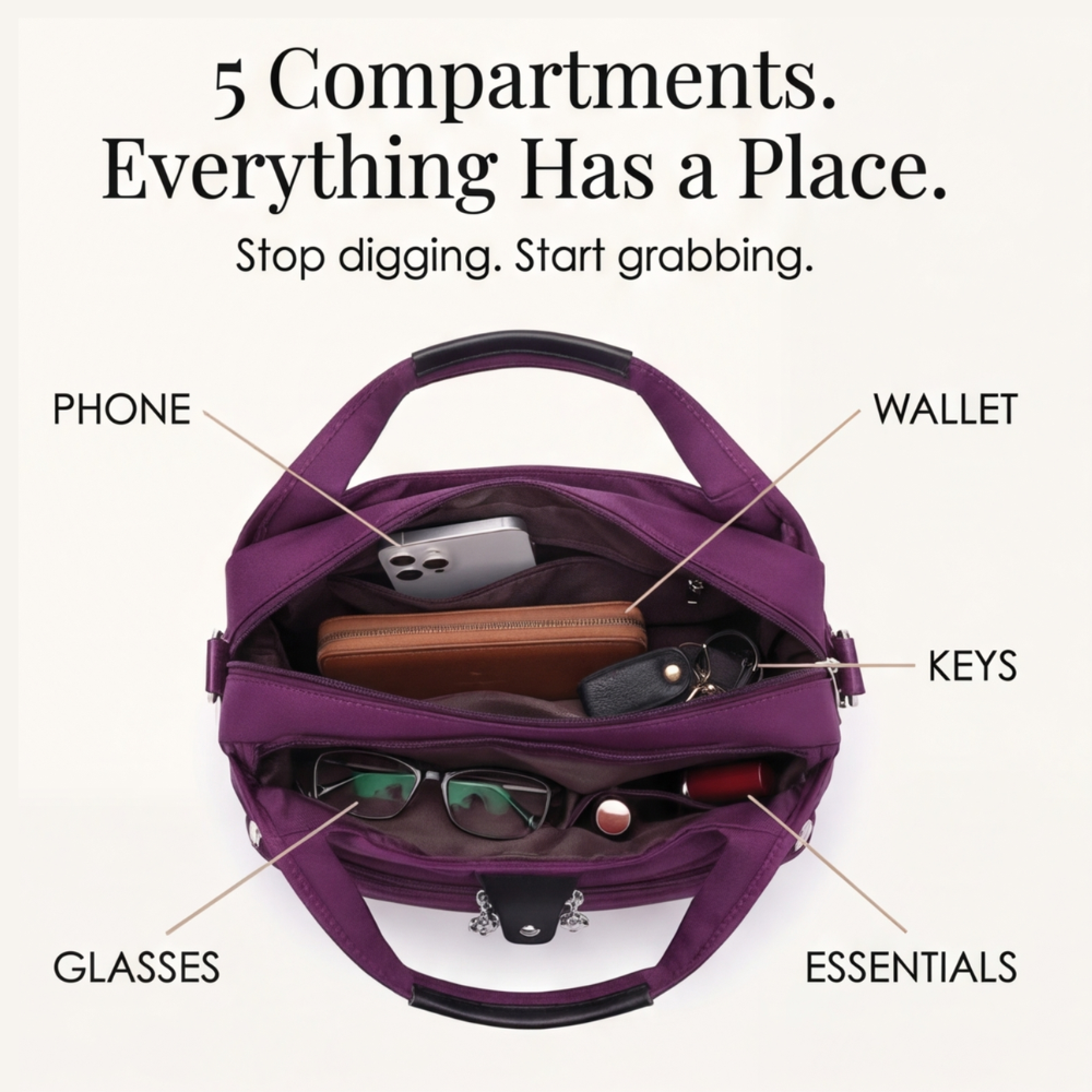 CARREAU™ - Multi Pocket Crossbody Bag