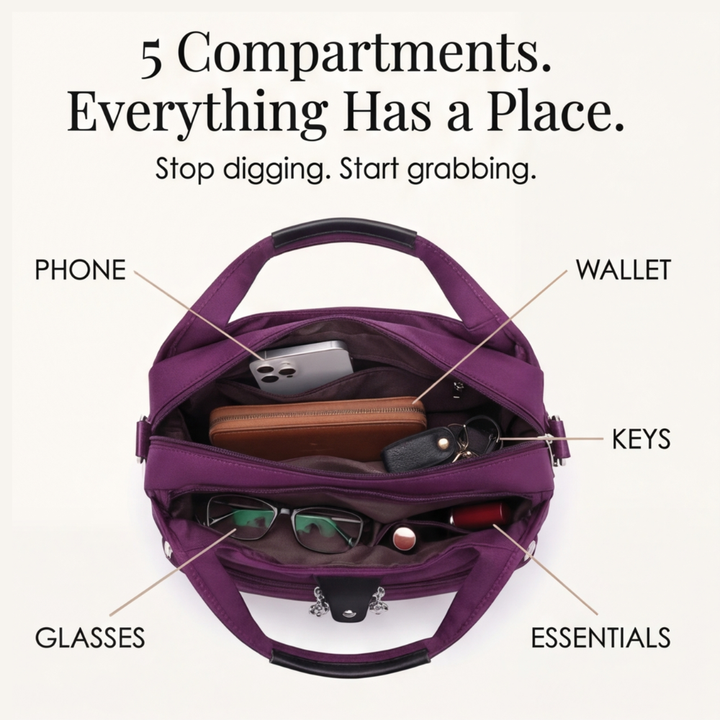 CARREAU™ - Multi Pocket Crossbody Bag