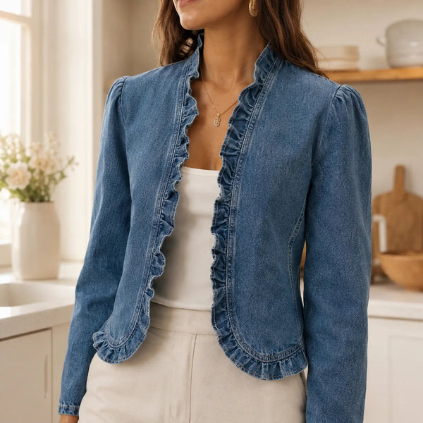 Clover⭐︎pocket frill denim all-in-one Hero_1_6807888a-e5b2-41f6-8ce8