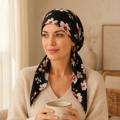 Florenza – Pre-Tied Floral Head Scarf Turban, Soft Elastic, 6 Prints