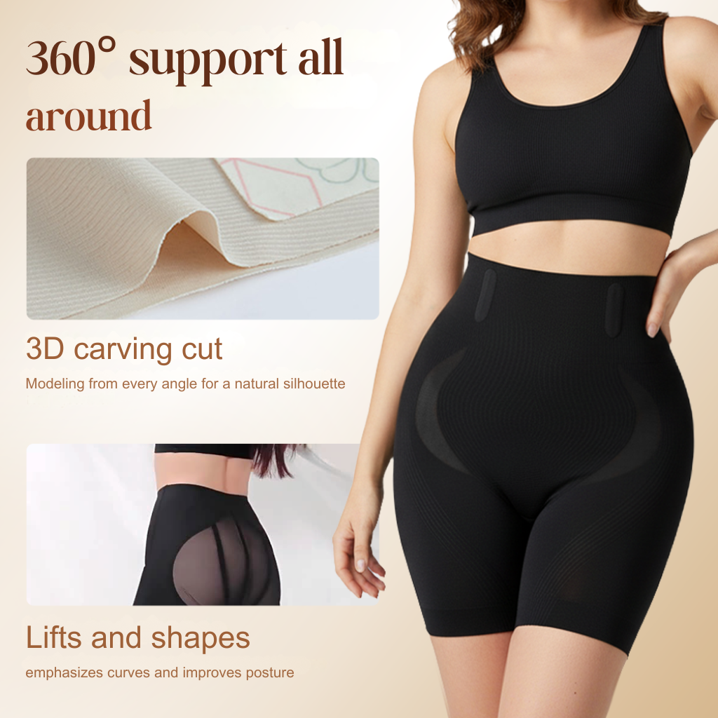 LiftLuxe™ – High Waist Shaping Shorts with Butt Lift
