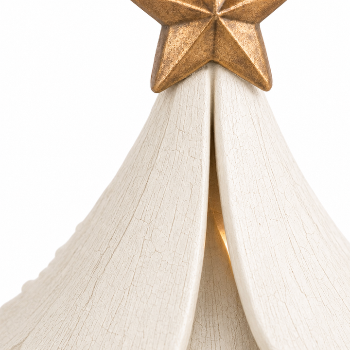 Hearthglow – Lighted Vintage-Style Christmas Tree Figurine (2pcs set)