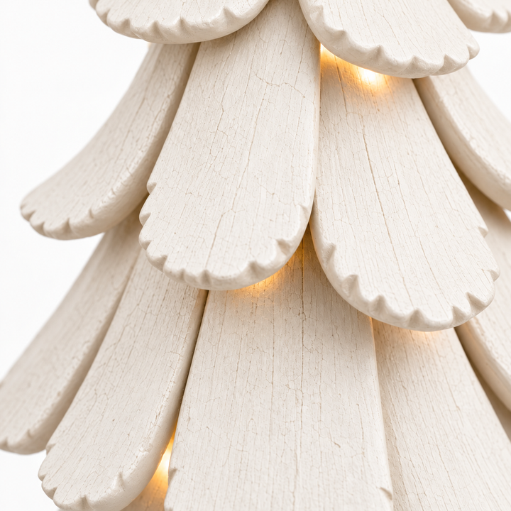 Hearthglow – Lighted Vintage-Style Christmas Tree Figurine (2pcs set)