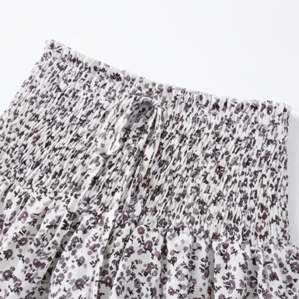 Florelle™ – High-Waist Floral Ruffle Skort
