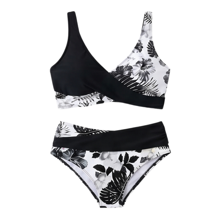 Marivela™ – Tummy-Flattering Wrap Bikini Set