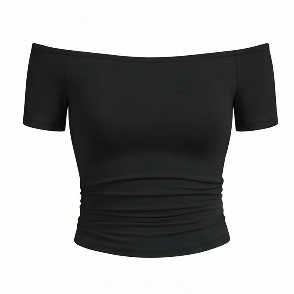 Velora Off-Shoulder Slim Fit Top