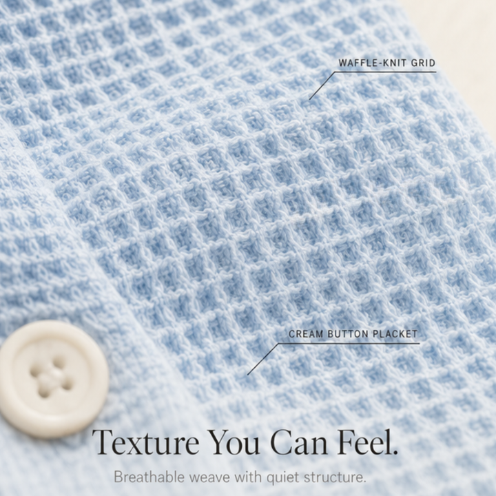 Vienelle™ Waffle-Knit Two-Piece Set for Effortless Everyday Style