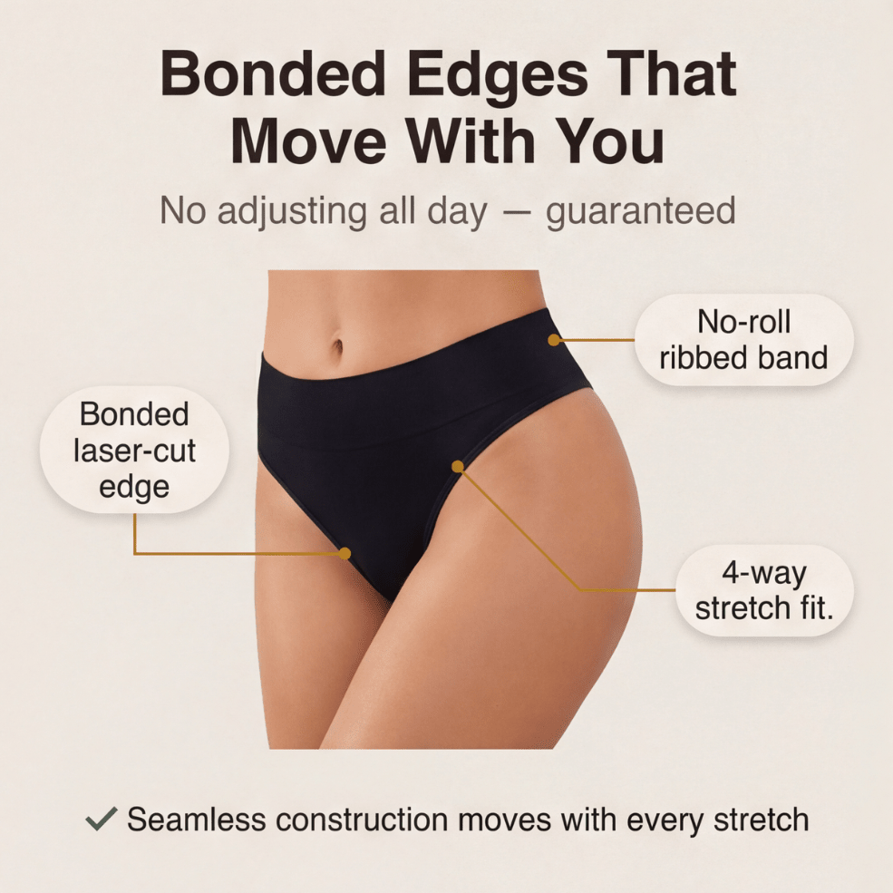 Veluna™ – Seamless Cotton Sport Thong (8 Pack) - Lark & Clover