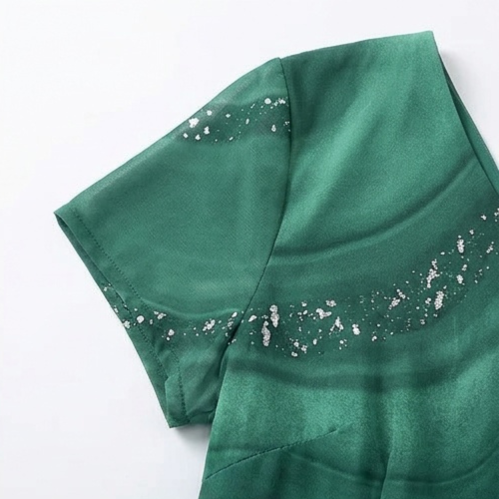 Osyla™ - Flowing Marbled Midi Dress for Special Occasions