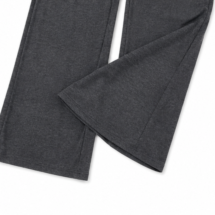 Draperline – Off-Shoulder Asymmetrical Top And Wide-Leg Pants Set