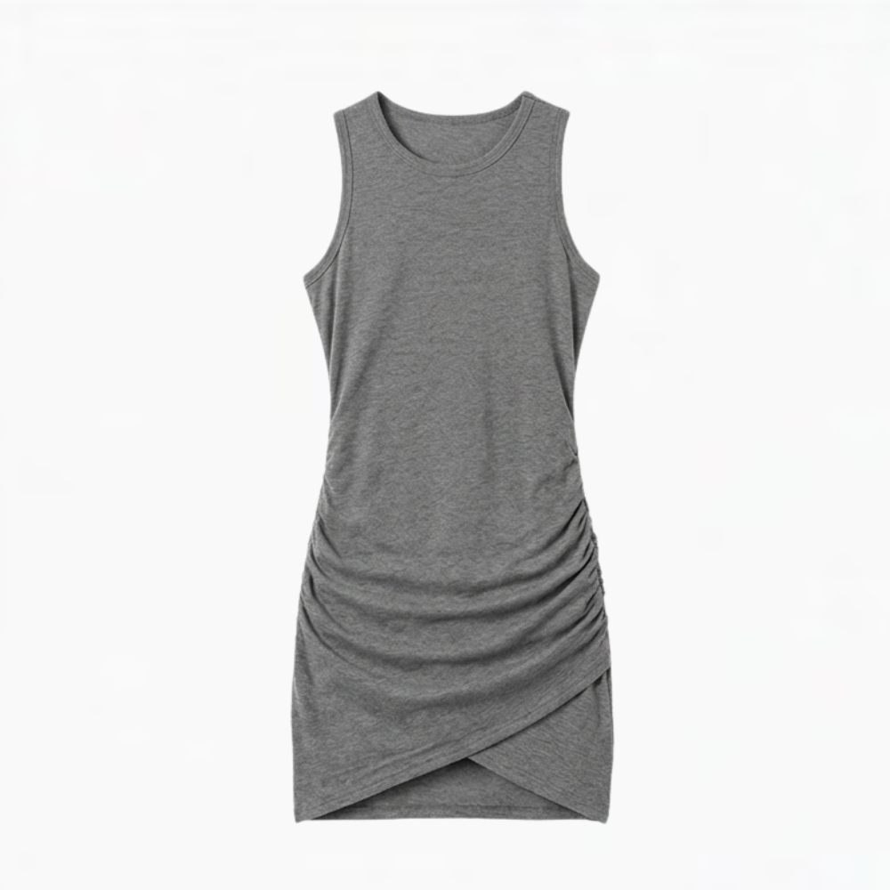 Vivara™ – Ruched Sleeveless Bodycon Dress