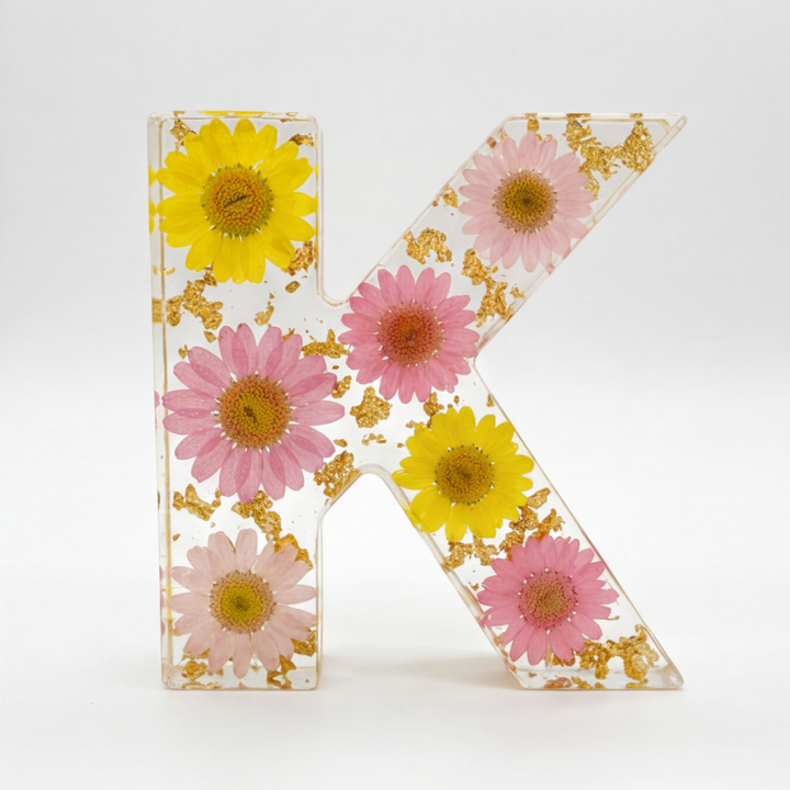 Florenza™ – Personalized Floral Resin Letter Light