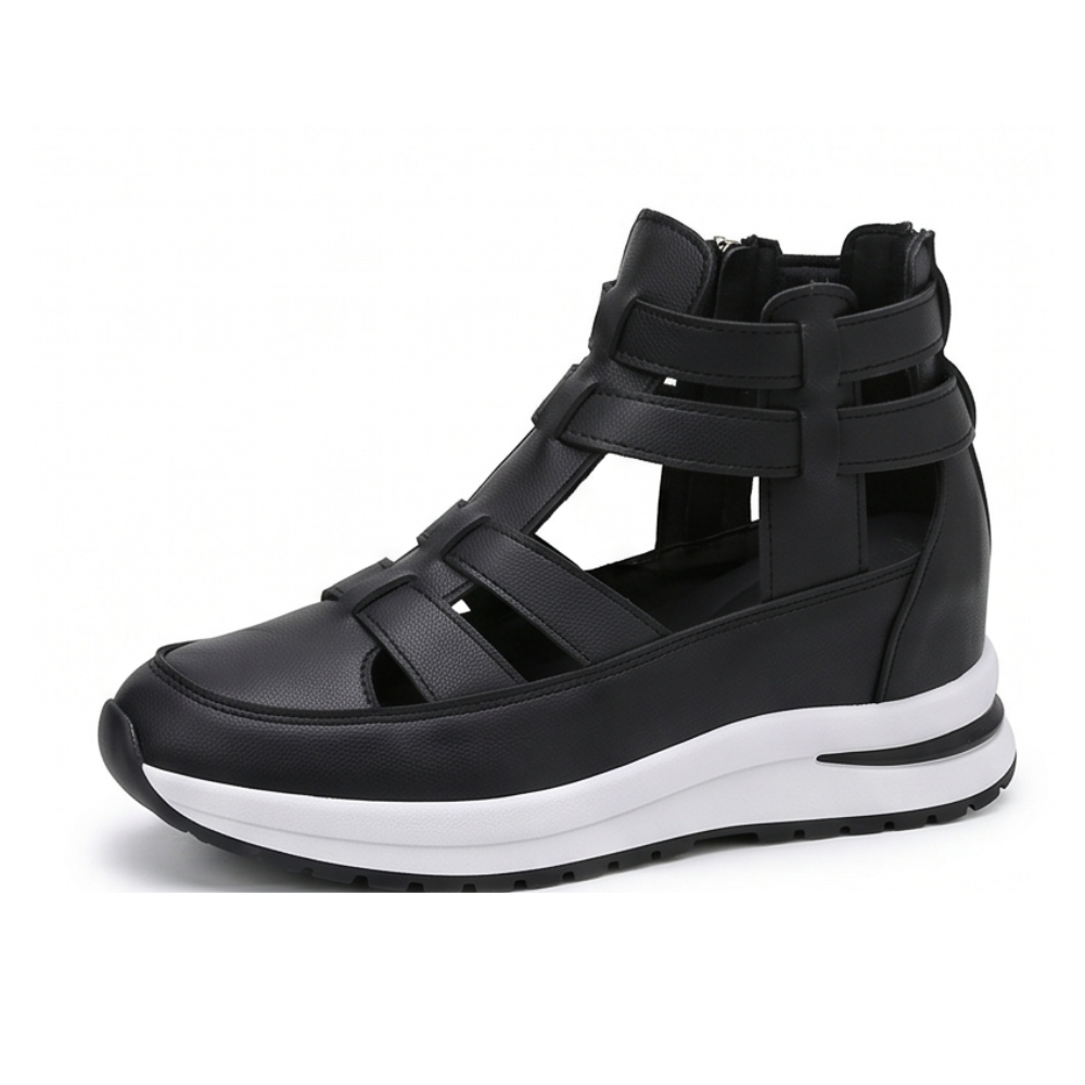 Veluna™ - Caged Wedge Sandals with Hidden Platform