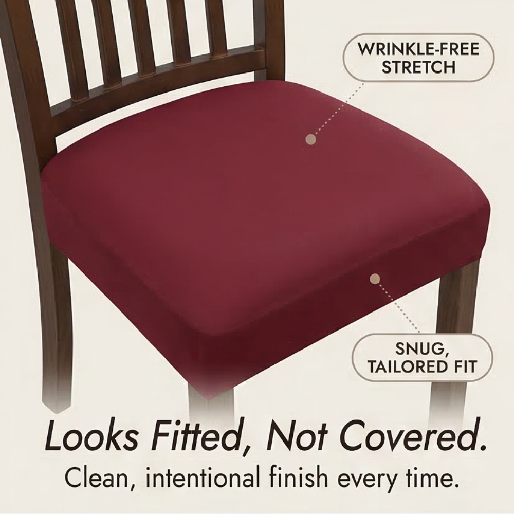 Chairwell™ – Stretchy Waterproof Chair Seat Covers (Set of 4)