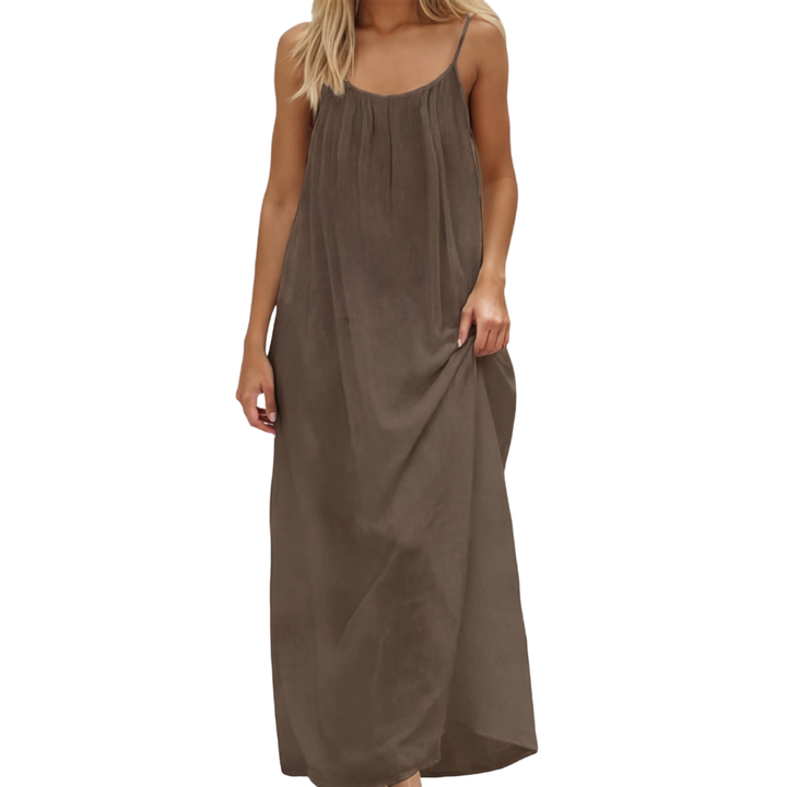 Solara™ – Backless Flowy Maxi Dress